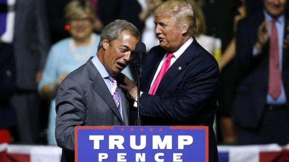 Nigel Farage and Donald Trump