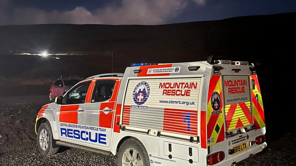 Central Beacons Mountain Rescue Team truck