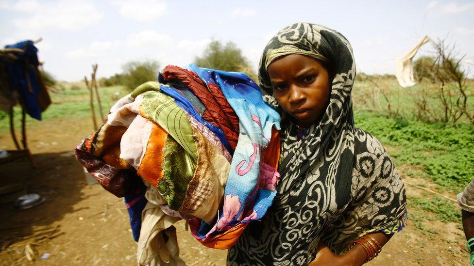 Sudanese child in impoverished east of country