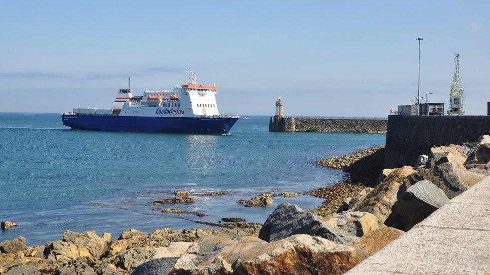 Commodore Clipper entering St Peter Port Harbour, Guernsey