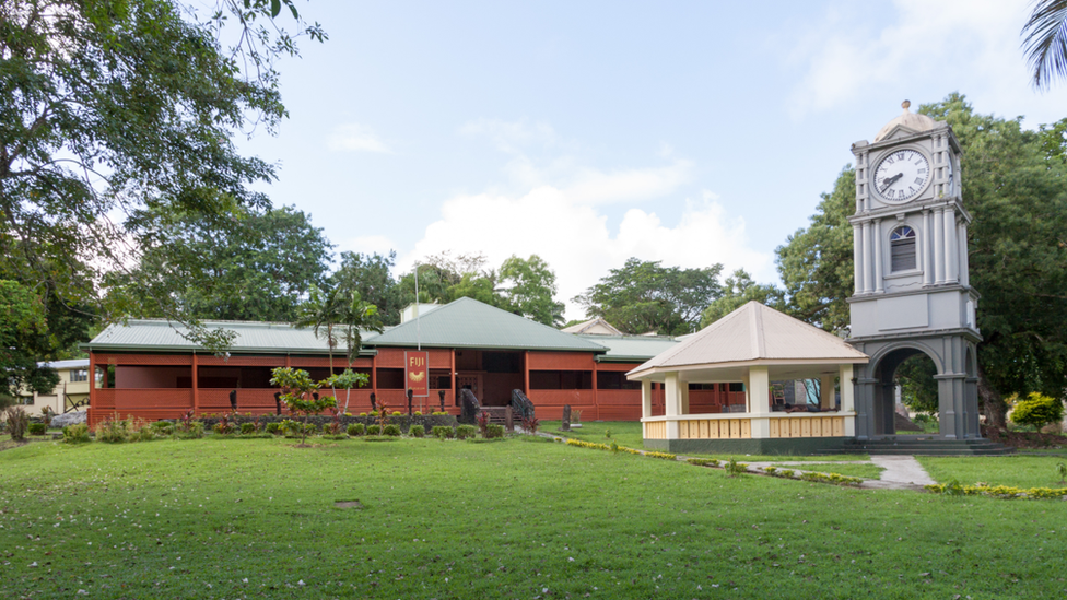 Fiji Museum and Clock Tower, Thurston Gardens, Suva, Fiji