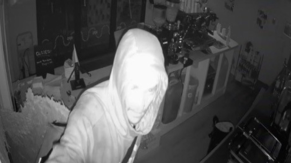 One of the men captured on CCTV