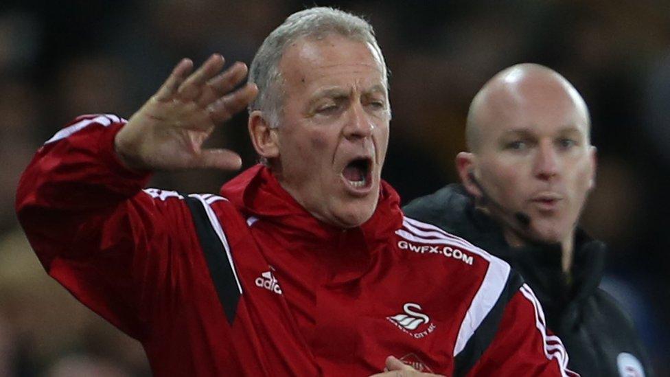 Swansea City caretaker manager Alan Curtis