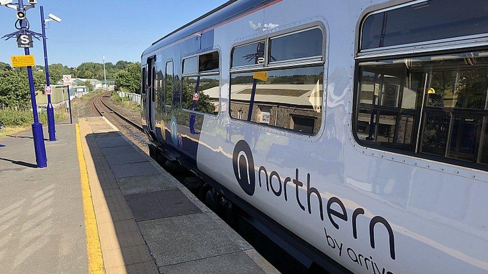 Northern train at Kendal station