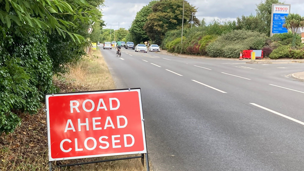 Scene of Stalham hit and run