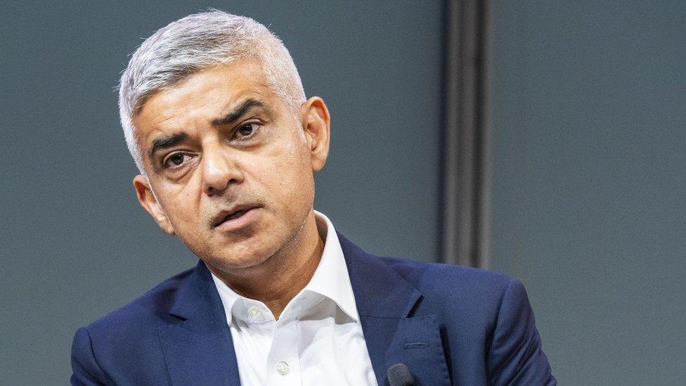 Sadiq Khan speaking in New York