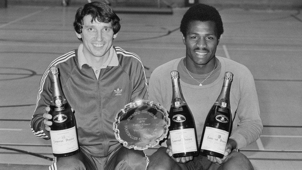 Graham Taylor with Luther Blissett