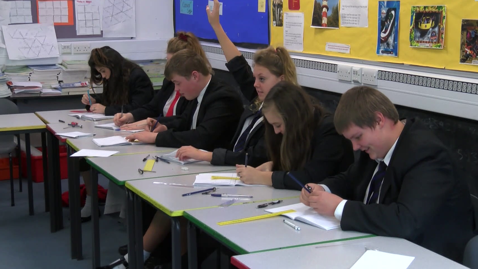 Students in a classroom