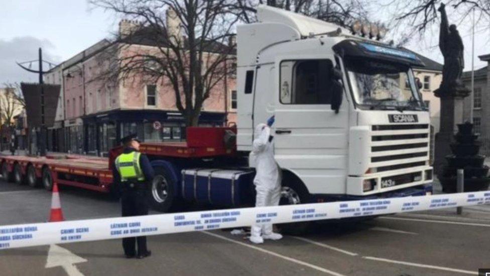 The cash machines were stolen in Dundalk in the early hours of Saturday