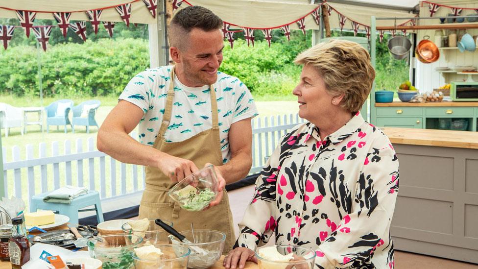 David Atherton and Sandi Toksvig