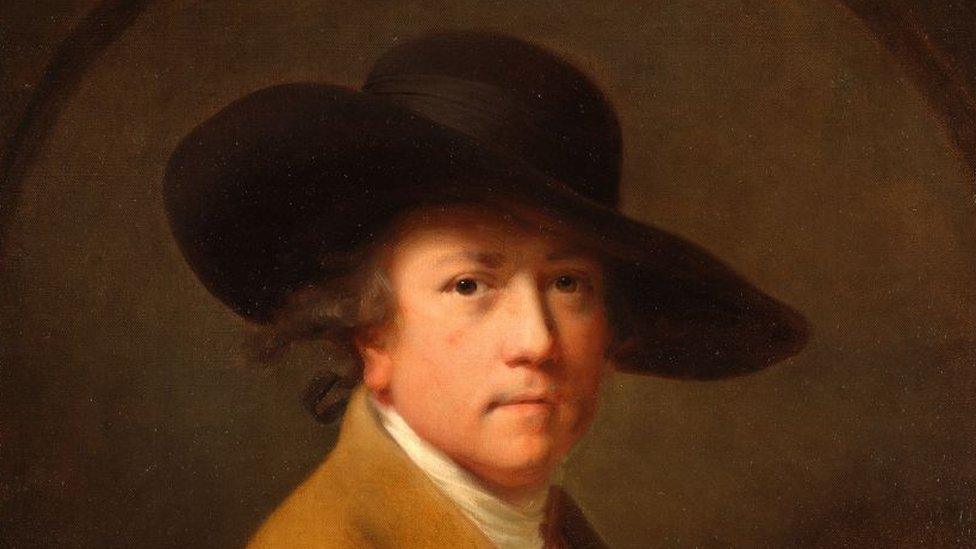 Joseph Wright self-portrait