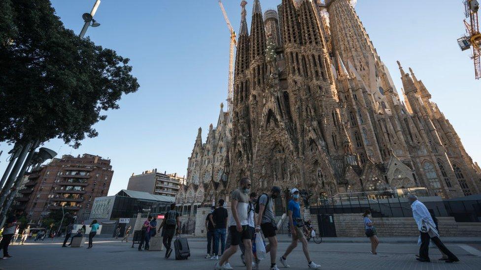 Sagrada Familia cathedral in Barcelona