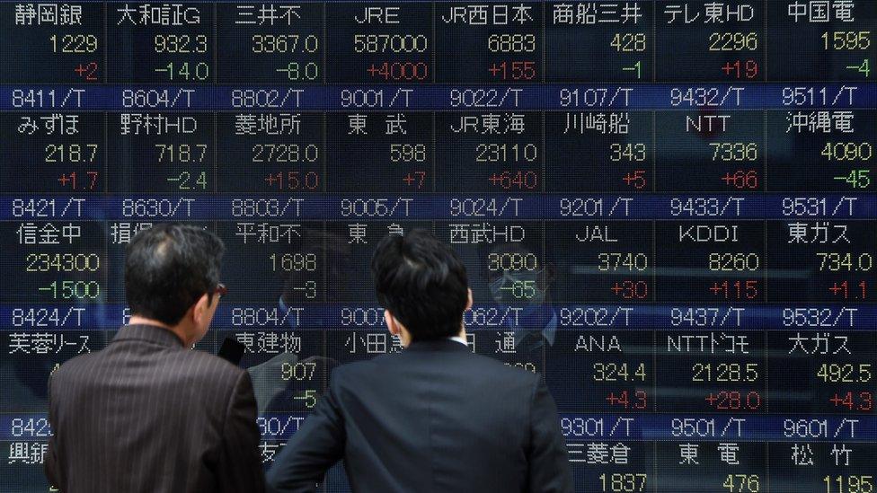 Nikkei stock board