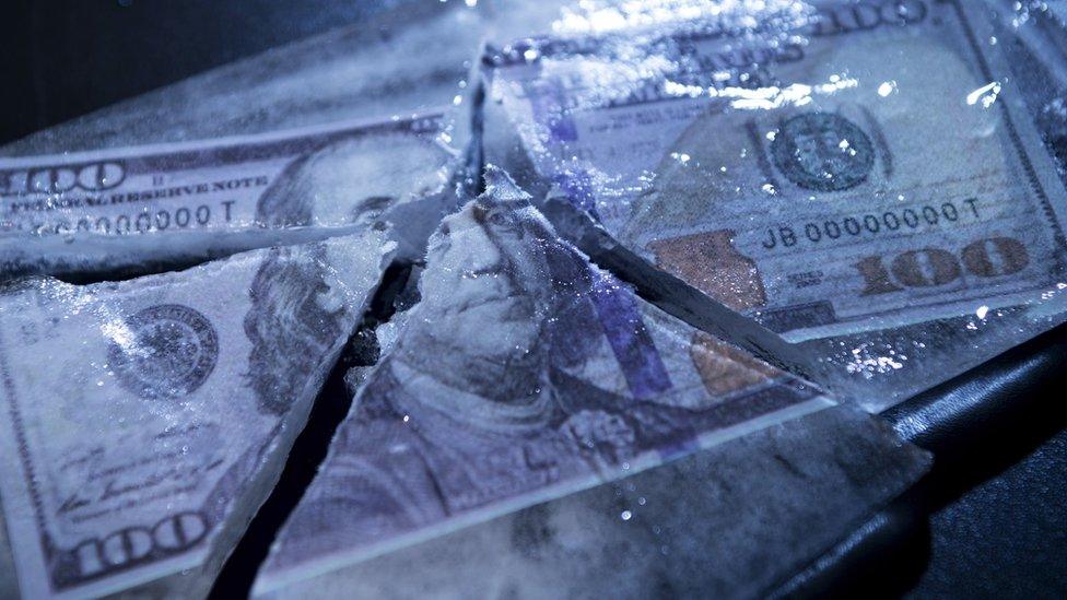 Frozen money