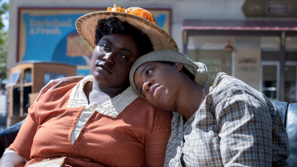 Danielle Brooks and Fantasia Barrino star in The Color Purple