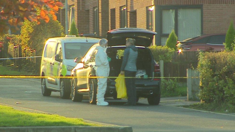 Scene of murder in Little Hulton