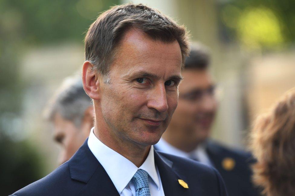 The UK Foreign Secretary Jeremy Hunt