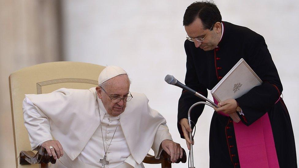 Pope Francis in St Peter's Square (21 Oct)