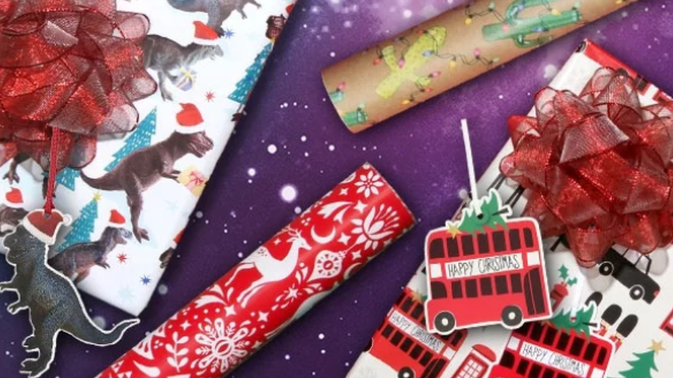 Paperchase Christmas wrapping paper