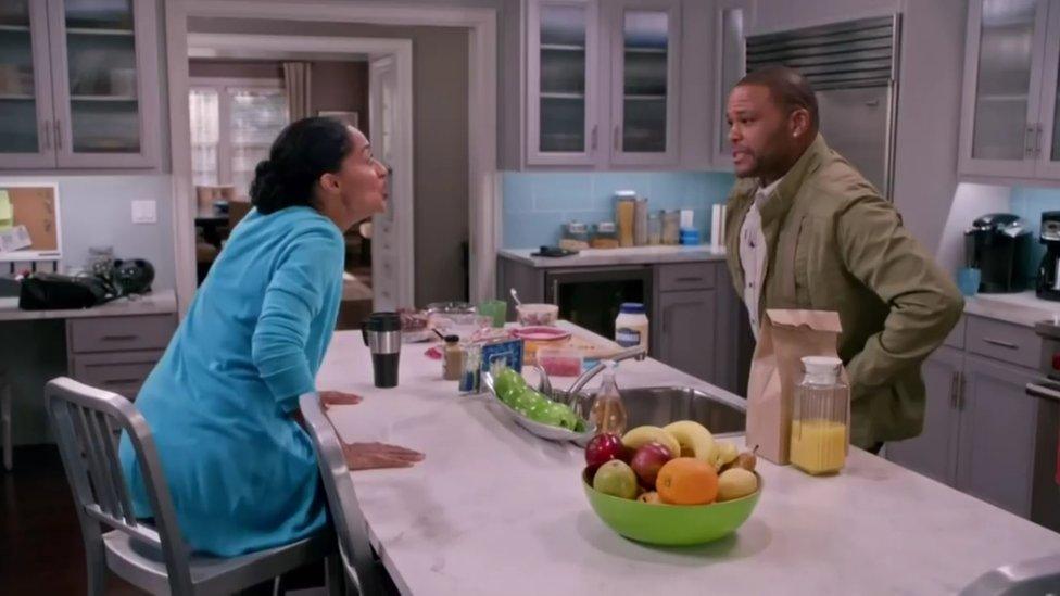 A scene from the sitcom Black-ish