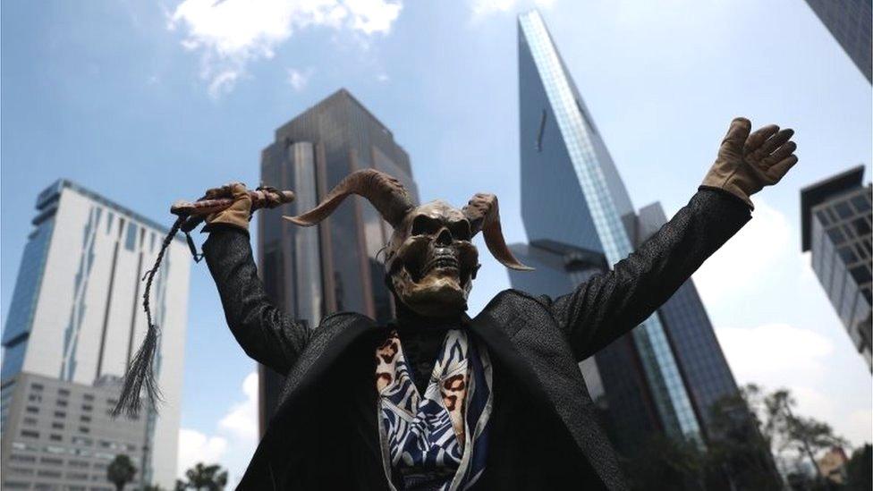 Indigenous people participate in the International Day of Indigenous Peoples in Mexico City, Mexico, 09 August 2022.