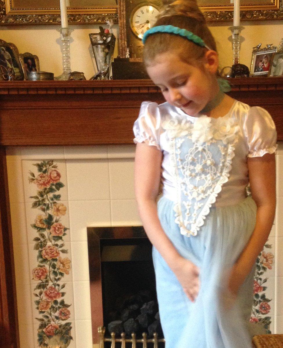 Emily chose a traditional character, Cinderella, for her World Book Day outfit