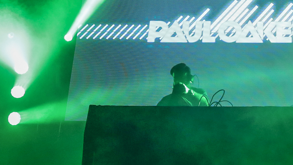 Paul Oakenfold performing a DJ set