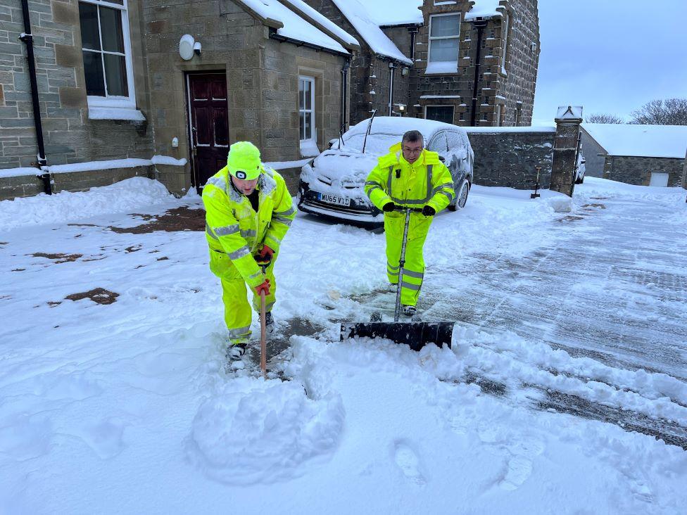 Snow in Lerwick