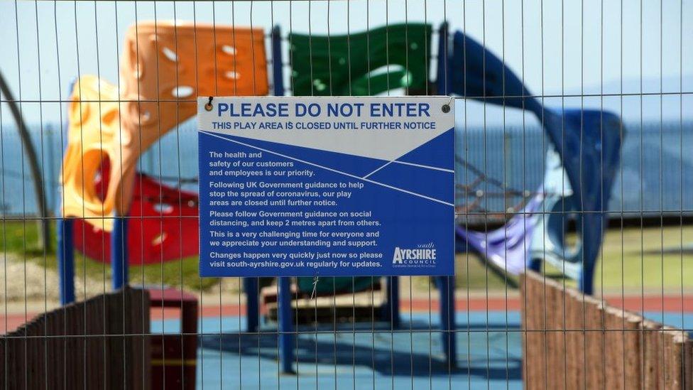 play park closed in Ayrshire