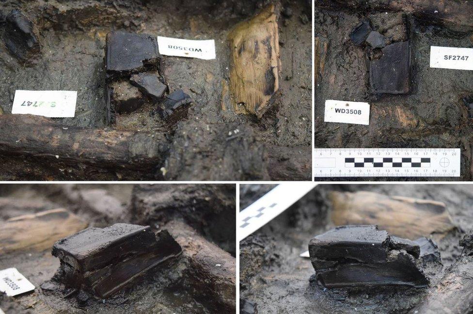 Wooden box at Bronze Age site