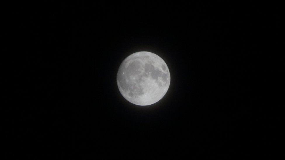 Picture of the moon taken in Crawley