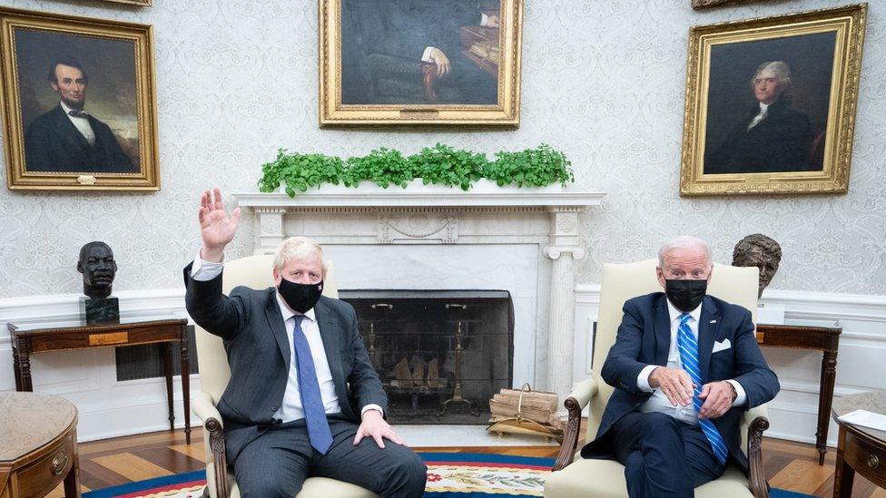 Boris Johnson and Joe Biden