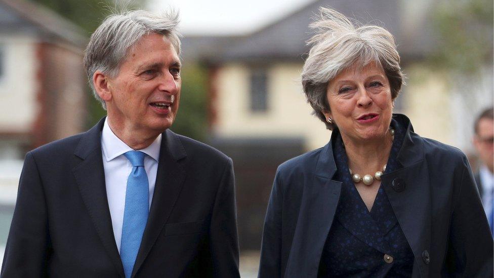 Philip Hammond and Theresa May