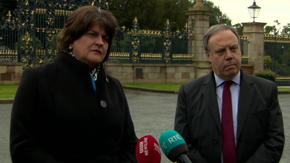 Arlene Foster and Nigel Dodds