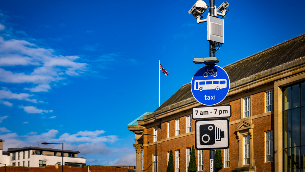 Bus lane cameras