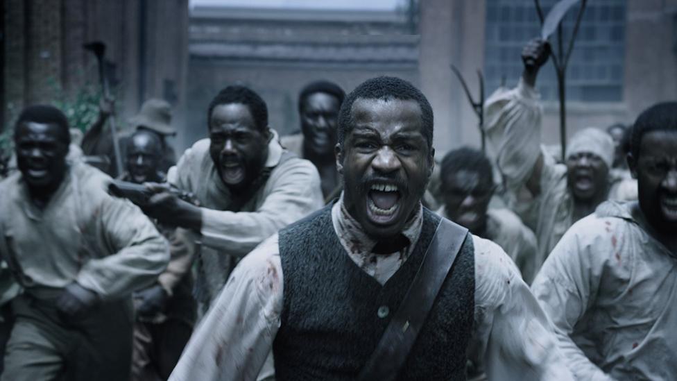 Nate Parker (centre) in The Birth of a Nation