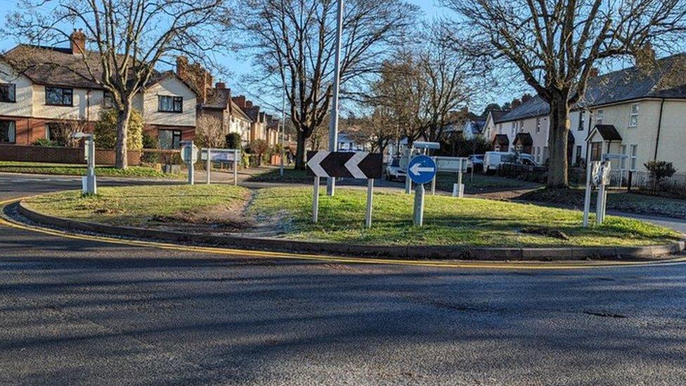 Roundabout in Hereford