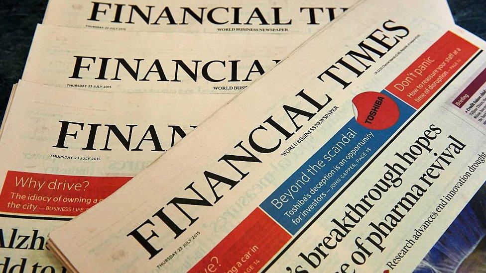 Copies of the Financial Times