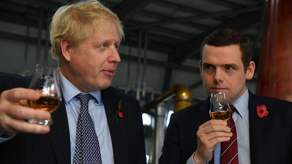 boris johnson and douglas ross