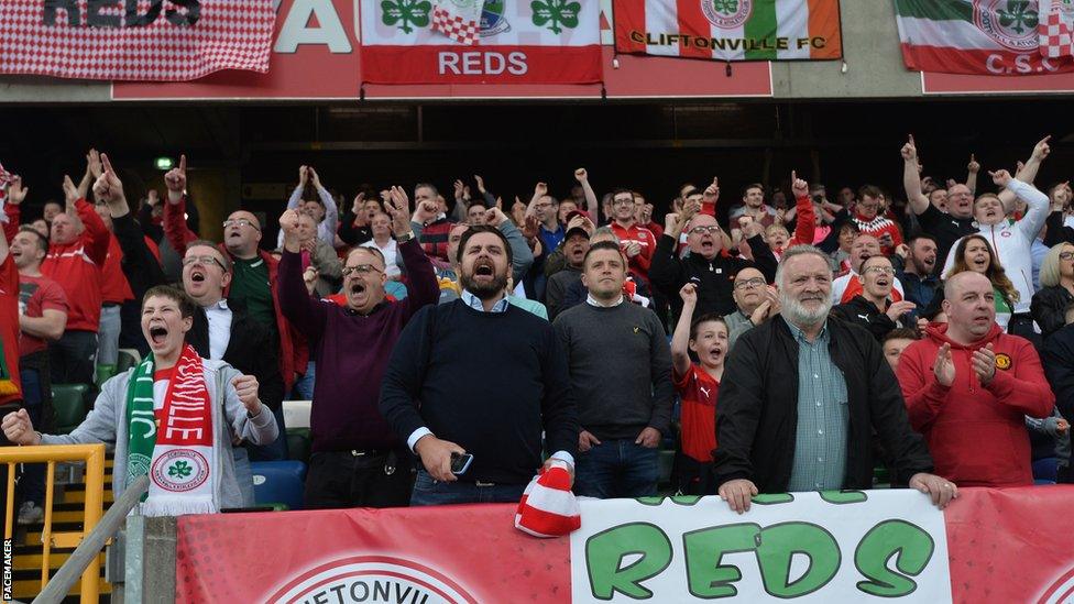 Cliftonville's fans were hoping to see their side win the Irish Cup for the first time since 1979 when they took on Coleraine at Windsor Park