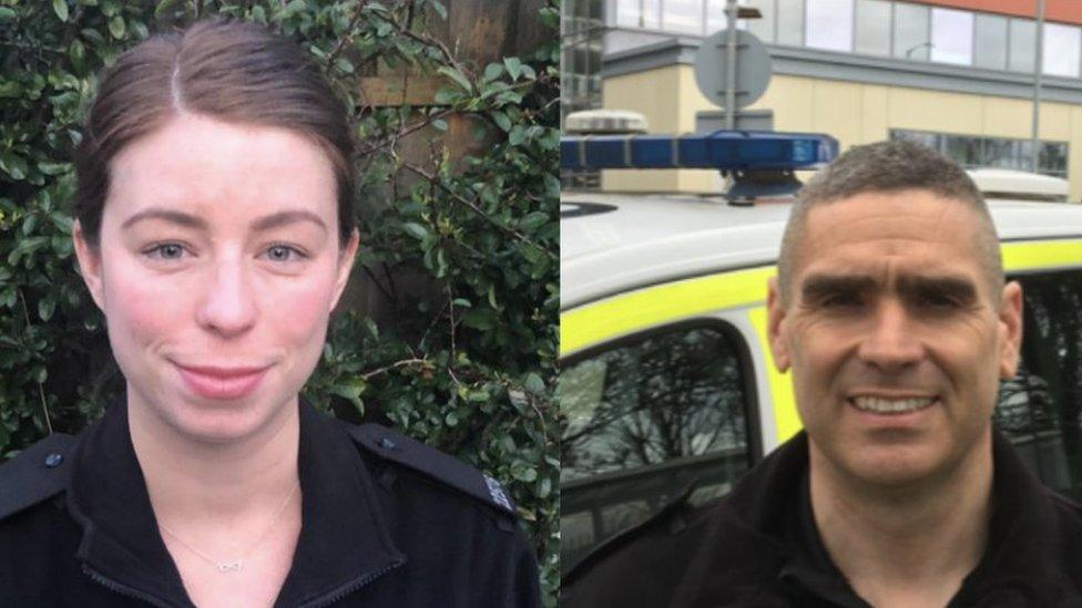 PC Holly Necchi and PC Paul Newman