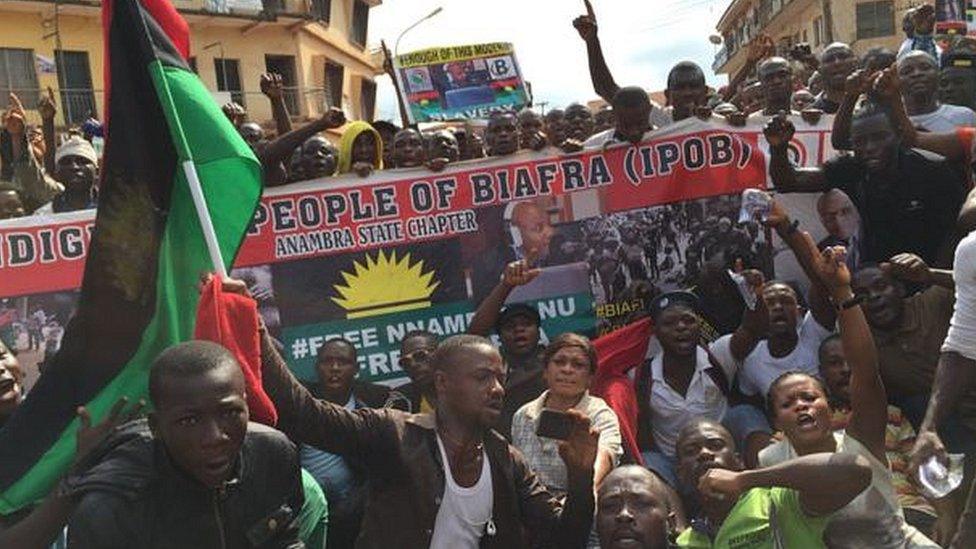 Biafra supporters