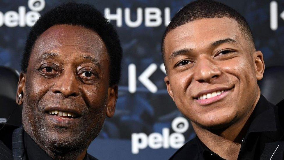 Pele and Mbappe.