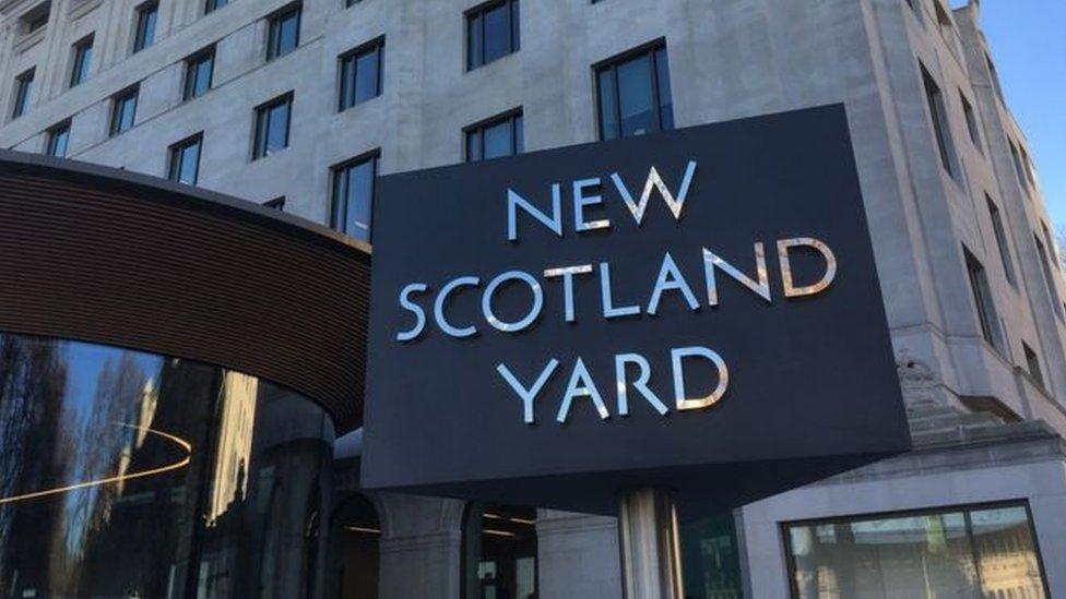 New Scotland Yard sign