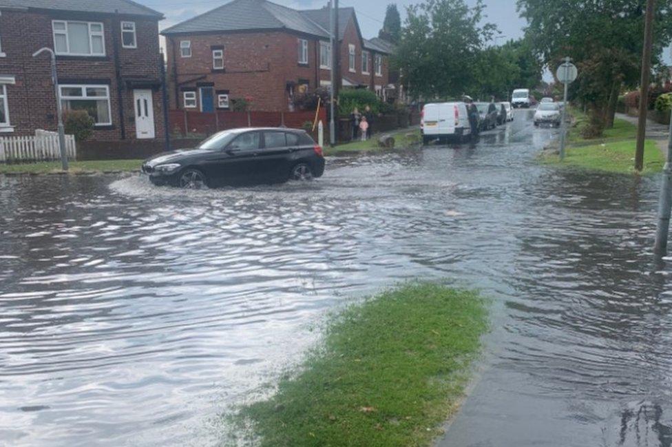 Flooding in Denton