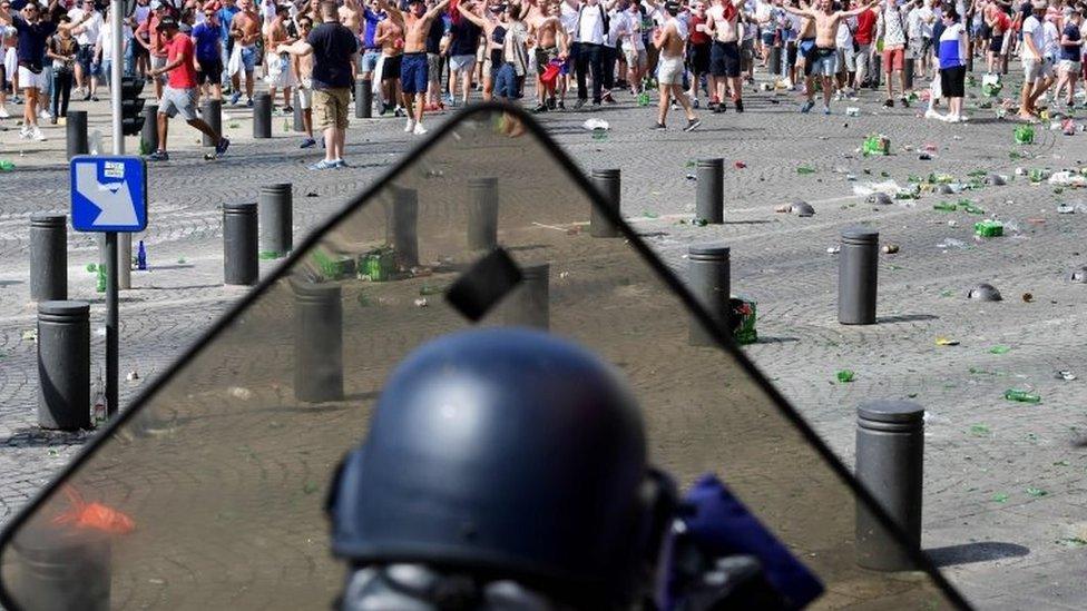 A scene of destruction in Marseille