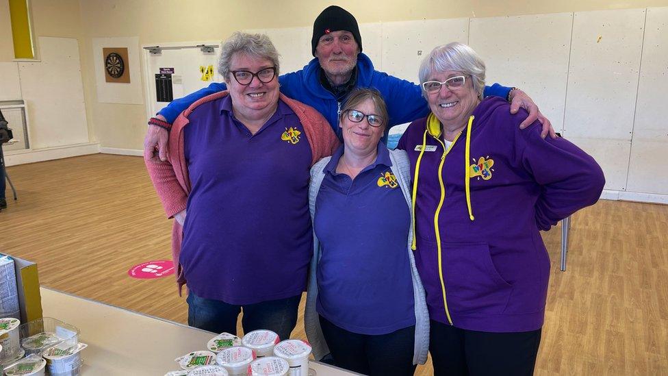 Christine Connell (R) and members of her team at Ivy Street Community Centre