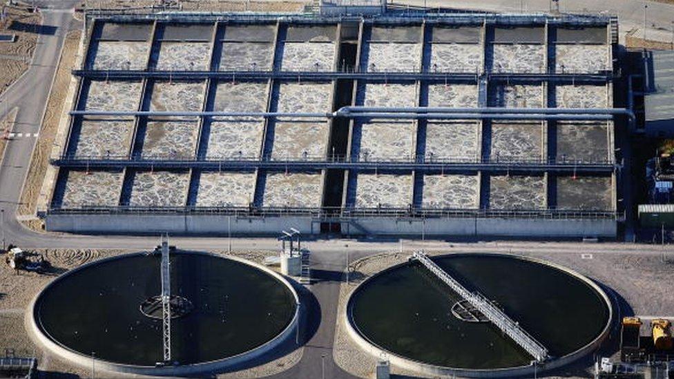 A waste water treatment plant near Camberley