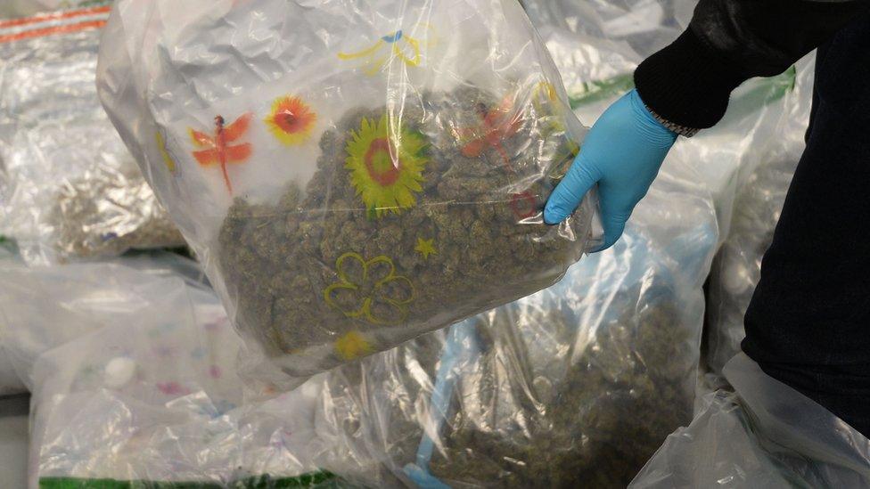 Drugs seized by police