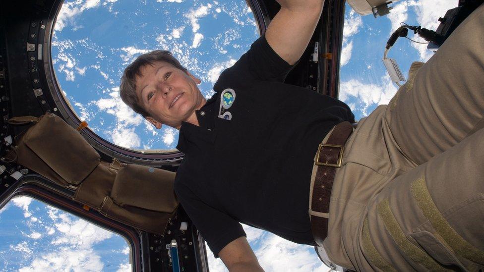 Peggy Whitson in the ISS